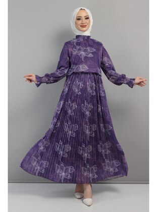 Purple - Modest Dress - MISSVALLE