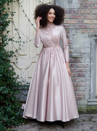 Powder - Fully Lined - Modest Evening Dress - My Dreams Collection