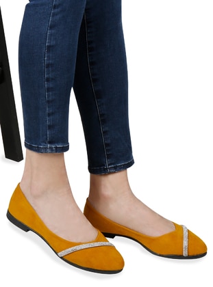 Mustard - Flat - Casual - Flat Shoes - Renkli Butik