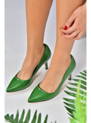 Green - High Heel - Heels - Fox Shoes