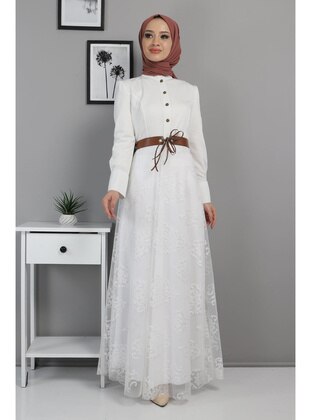 White - Modest Dress - MISSVALLE