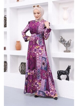 Purple - Modest Dress - Misskayle