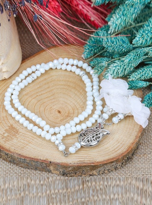 White - Prayer Beads - İkranur