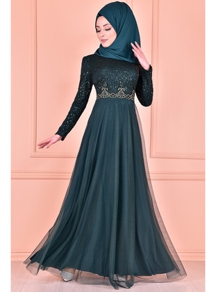Emerald - Modest Evening Dress - Moda Merve