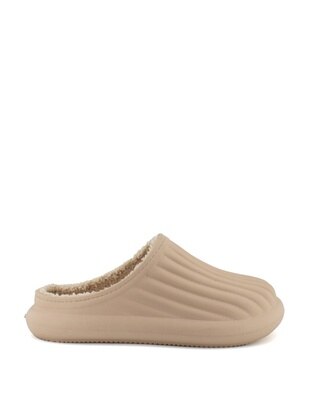 Nude - Flat Slippers - Home Shoes - Ayakkabı Fuarı
