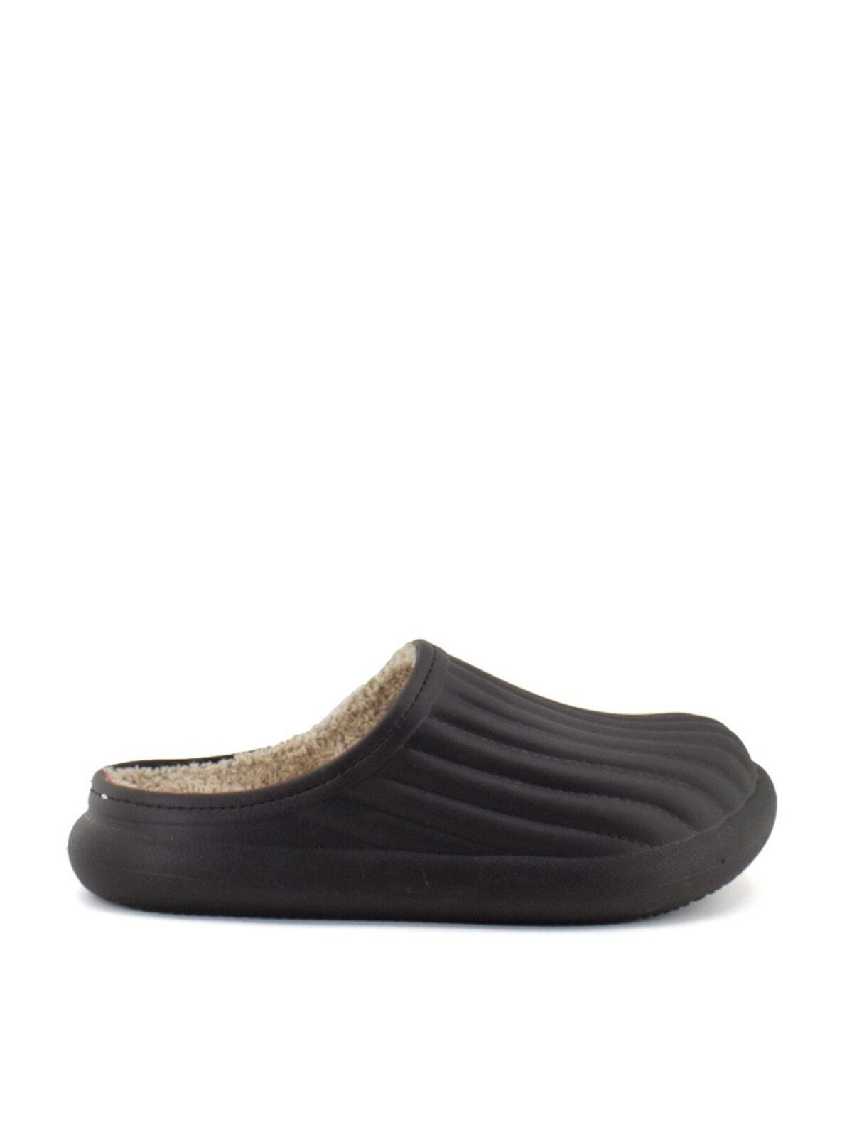 Black - Flat Slippers - Home Shoes