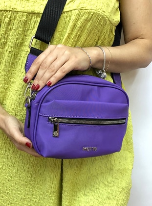 Satchel - Purple - Evening Bag - Nazart