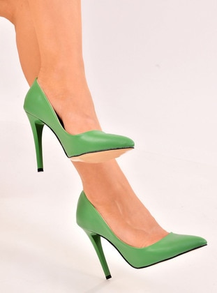 Green - High Heel - Heels - Odesa Ayakkabı