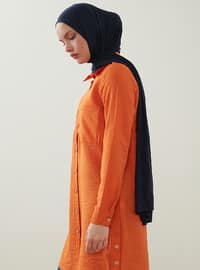 Orange - Orange - Point Collar - Tunic