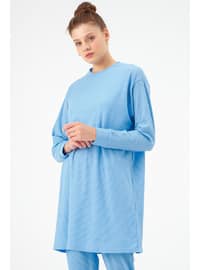 Relaxed Fit Basic Suit Baby Blue