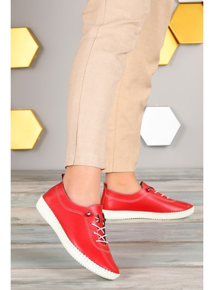 Red - Flat Shoes - Woggo