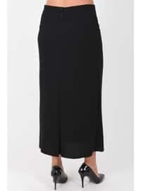 Black - Plus Size Skirt - Arıkan