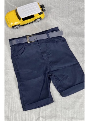 Navy Blue - Boys` Shorts  - Modapinhan