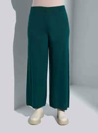 Tunic&Pants Knitwear Co-Ord Set Emerald Green