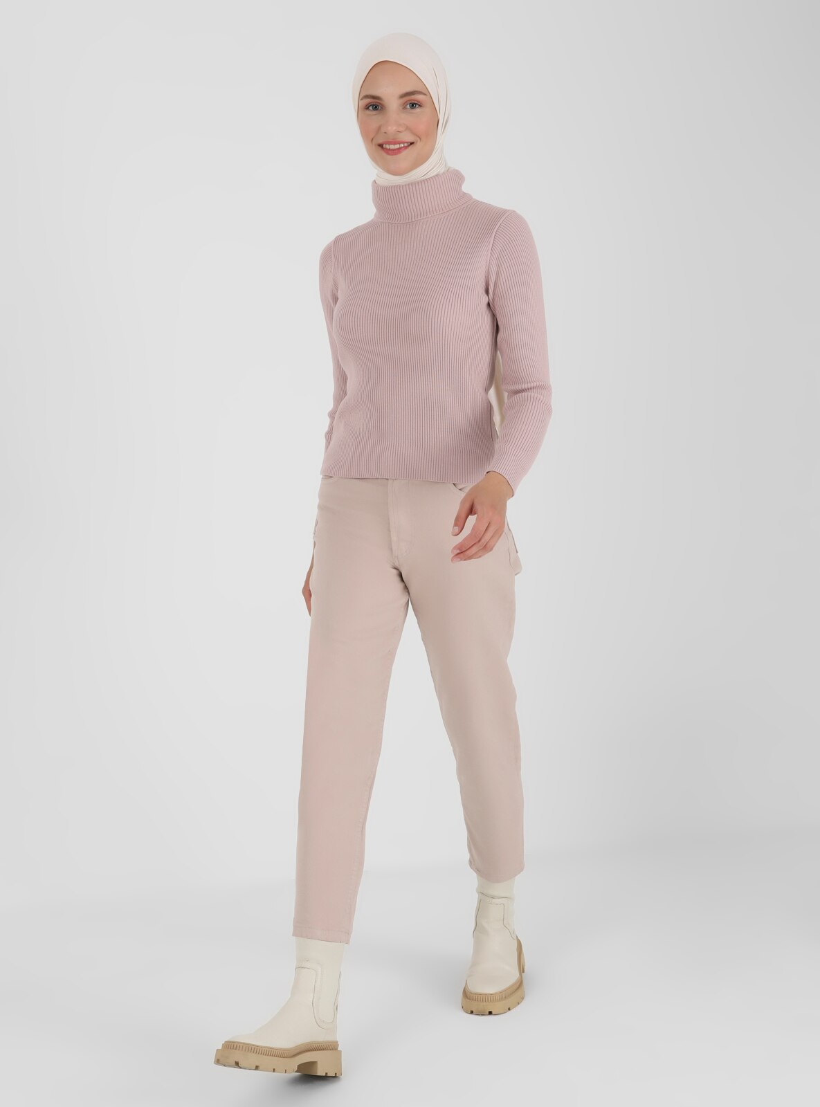 Turtleneck Sweater Pink