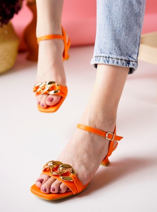 Orange - Orange - High Heel - Heels - Shoescloud