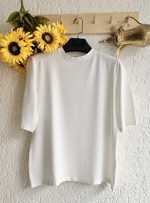 White - T-Shirt - Ceylan Otantik