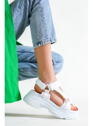 White - Sandal - Sandal - Artı Artı Ayakkabı