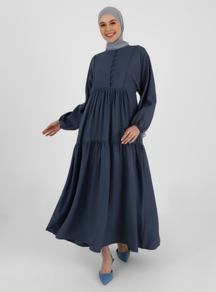 Brit Detailed Dress Indigo