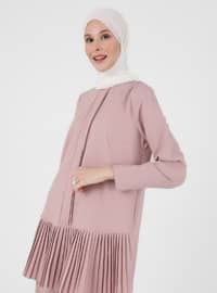 Pleated Tunic & Pants Co-Ord Deep Pink