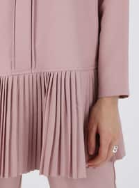 Pleated Tunic & Pants Co-Ord Deep Pink