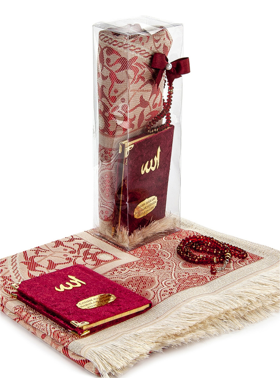 Burgundy - Beige - Islamic Products > Religious Gift Sets