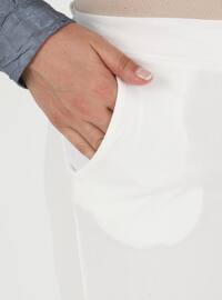 White - Plus Size Pants