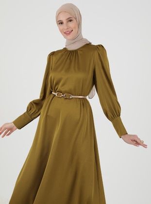 Damen Kleidung Kleider Midikleider Tolles Midikleid Kleid Tunika Tunik Hijab Tesettür 