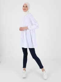 White - Crew neck - Tunic