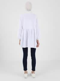 White - Crew neck - Tunic