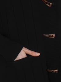 Cardigan&Pants Knitwear Co-Ord Set Black