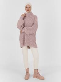 Turtleneck Sweater Pink