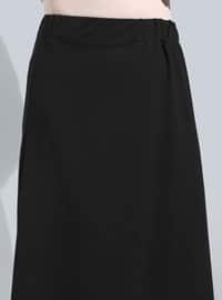 Black - Plaid - Unlined - Plus Size Skirt