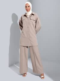 Tunic&Pants Co-Ord Vintage Khaki