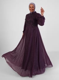  - Fully Lined - Crew neck - Modest Plus Size Evening Dress