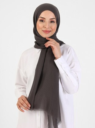 Self Patterned Shawl Anthracite