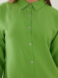 Green - Point Collar - Tunic