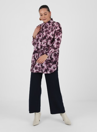 Alia Purple Plus Size Tunic