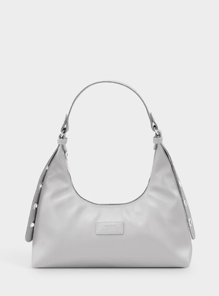 Gray - Gray - Satchel - 300gr - Faux Leather