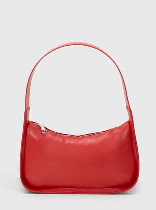 Red - Red - Baguette Bags - Faux Leather