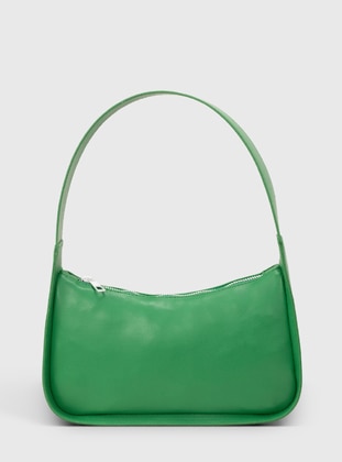 Green - Baguette Bags - Faux Leather