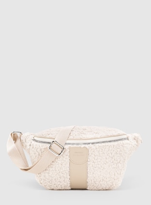 Beige - Cream - Plush Bags - Belt Bags - Housebags