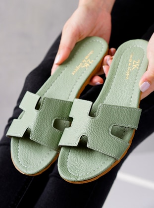 Mint Green - Mint Green - Sandal - Mint Green - Sandal - Mint Green - Sandal - Mint Green - Sandal - Mint Green - Sandal - Slippers - Ayakkabı Havuzu