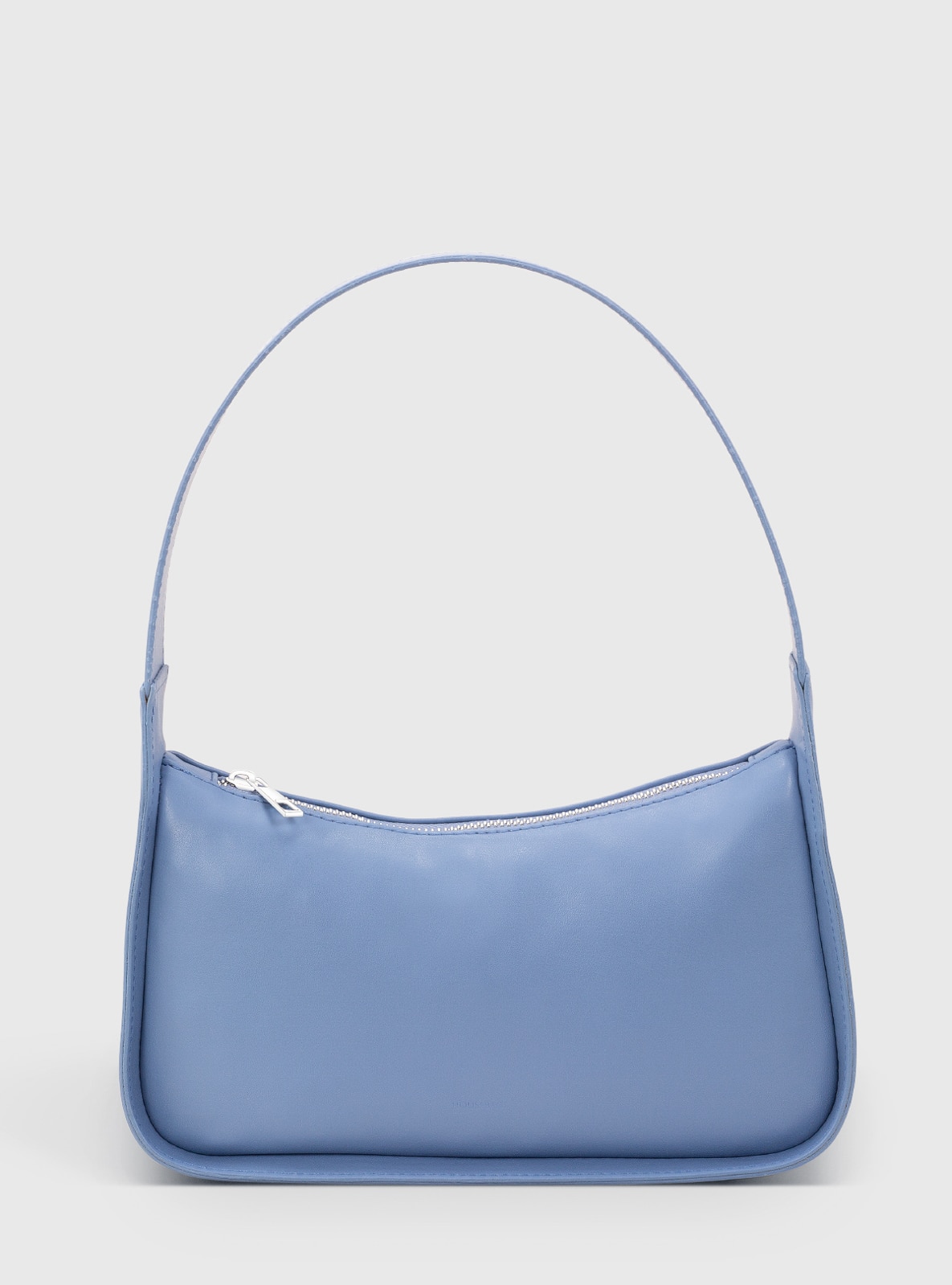 Blue - Baguette Bags - Faux Leather - Baby Blue