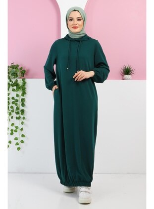 Emerald - Crew neck - Unlined - Modest Dress - Tesettür Dünyası