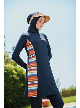 Navy Blue - Navy Blue - Burkini - Mayou