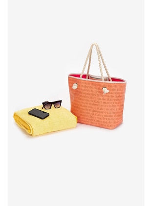 Satchel - Coral - Beach Bags - Marie Claire