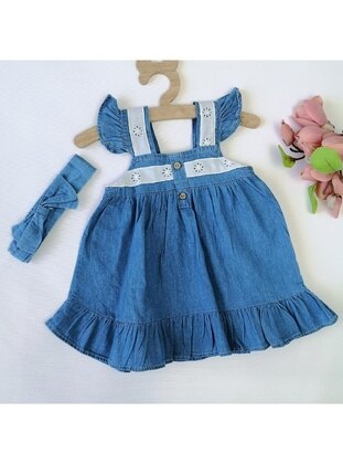Blue - Baby Dress - MİNİPUFF BABY