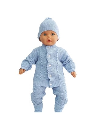 Blue Baby Knitwear 4 Piece Set Blue