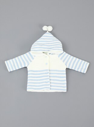 Blue Striped Sweater Baby Cardigan